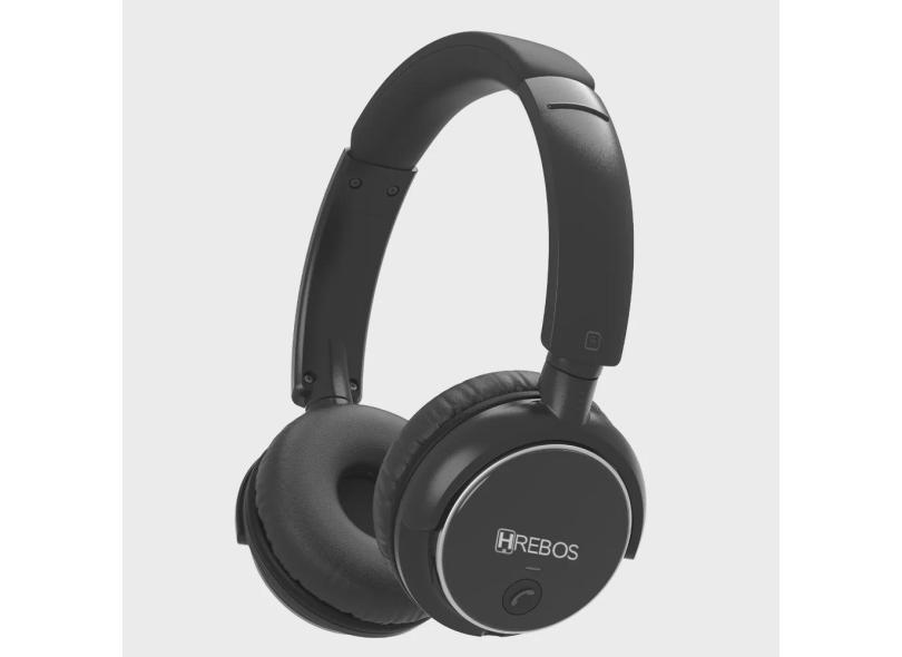 Fone Headphone Bluetooth Luxury Black Cushion Hrebos HP-200