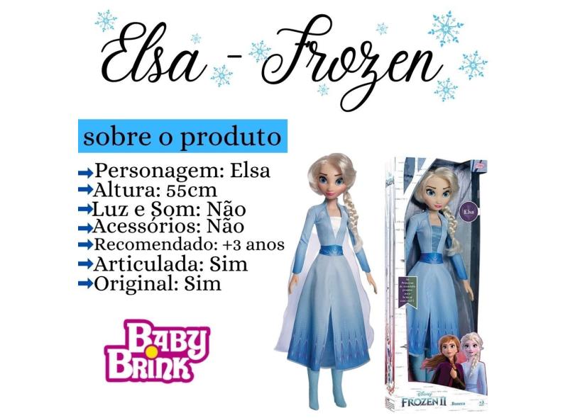 Boneca Gigante Elza Frozen 55 Cm