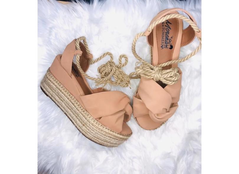 Sandália Anabela Flatform Morena Summer com o Melhor Preço é no Zoom