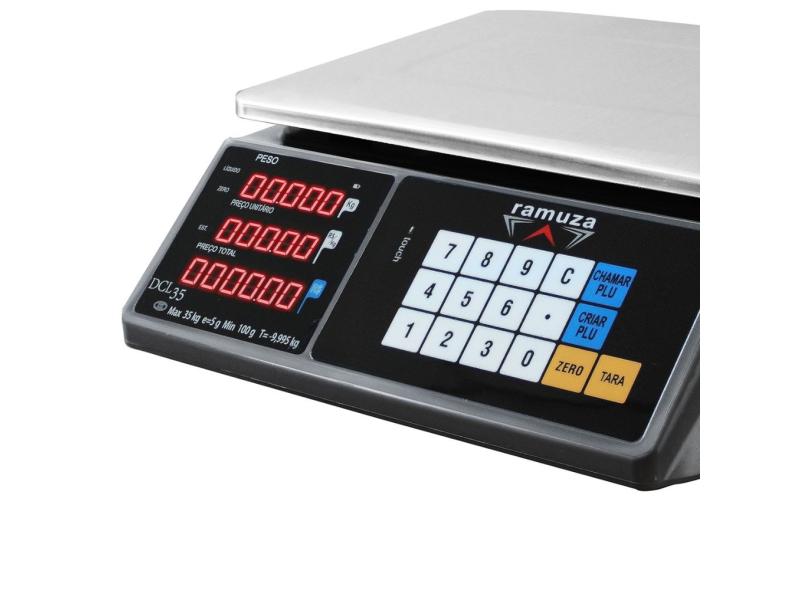 Balança Digital Computadora 35Kg Ramuza Escala Simples C/ Bateria com o ...