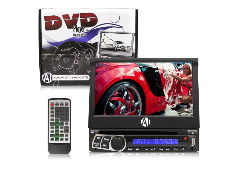 DVD Player Automotivo Automotive Imports 1 Din