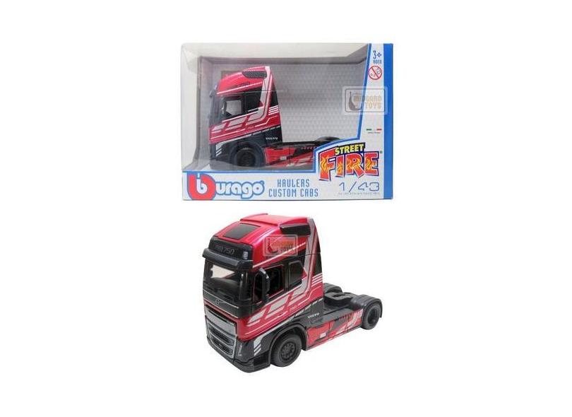 Bburago B18-32206 Street Fire HAULERS Custom CABS Truck-Scania S730-143 Jouet de collection modèle moulé sous pression