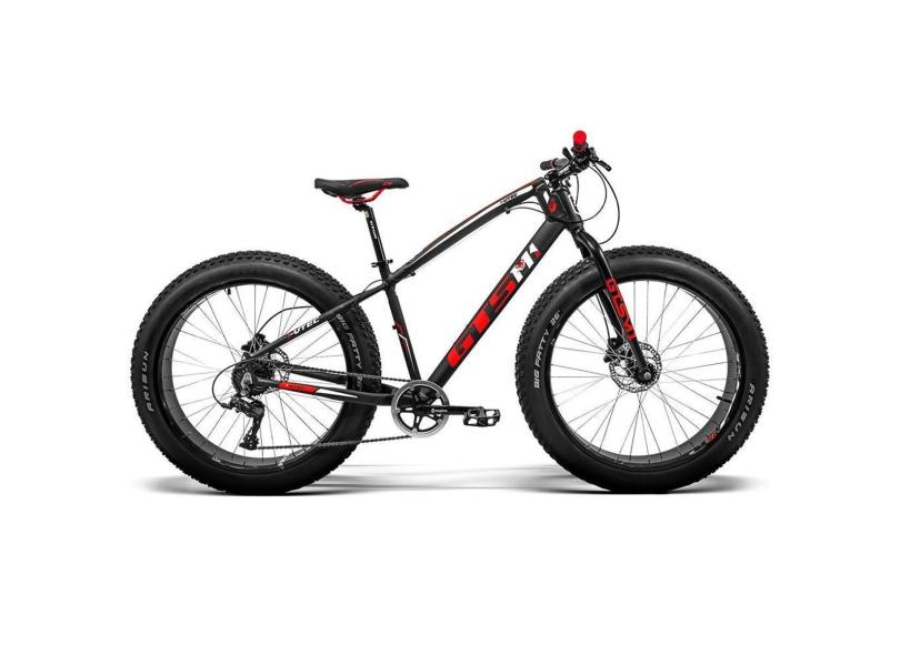 Bicicleta GTS Fat Bike Tsi 7 Aro 26 com Freio a Disco Hidráulico Cambio GTSM1 TSI 7 Marchas e Quadro-Unissex