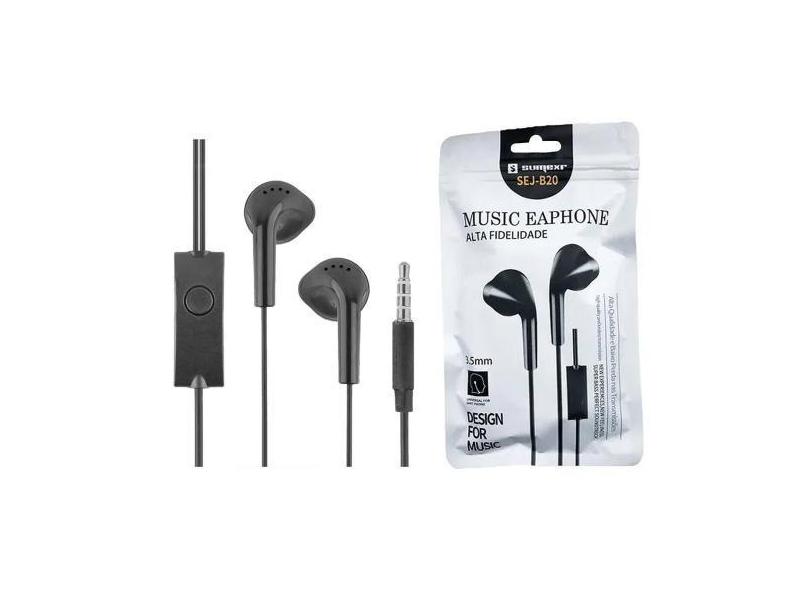 Fone P2 para Celular Earphone Estéreo com Microfone para Atender Chama