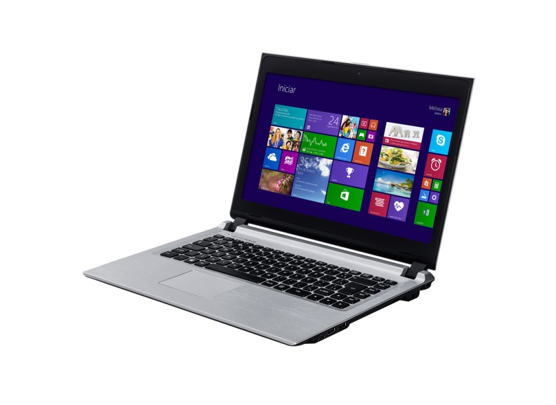 Notebook Positivo Premium Intel Core i3 3217U 3ª Geração 2 GB de RAM HD 320 GB LED 14" Windows 8 S6040