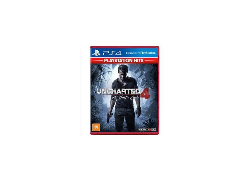 Uncharted 4 A Thief´s End P-S-4 Mídia Física Novo Lacrado