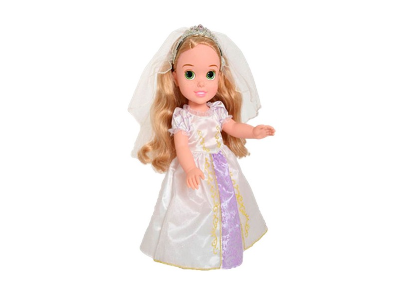 Boneca Princesas Disney Rapunzel Noiva Mimo