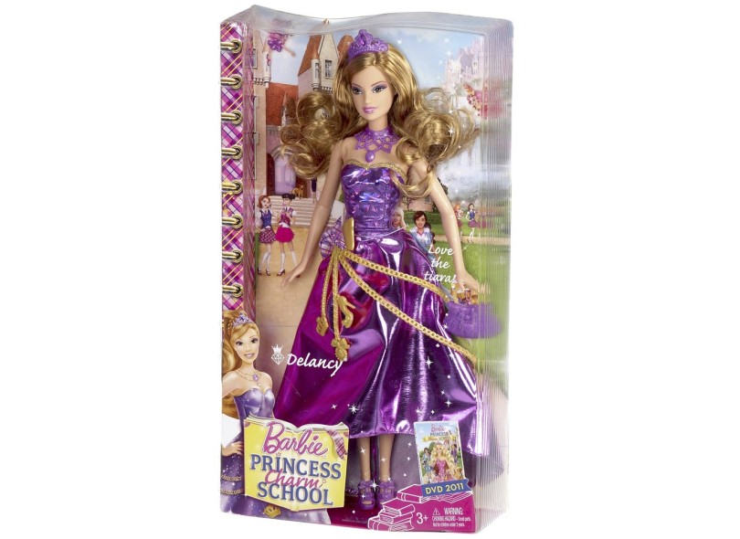 Boneca Barbie Escola de Princesas Delancy V6913 Mattel