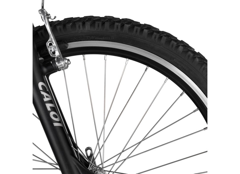 Bicicleta Caloi Mountain Bike 21 Marchas Aro 24 Suspensão Dianteira Wild