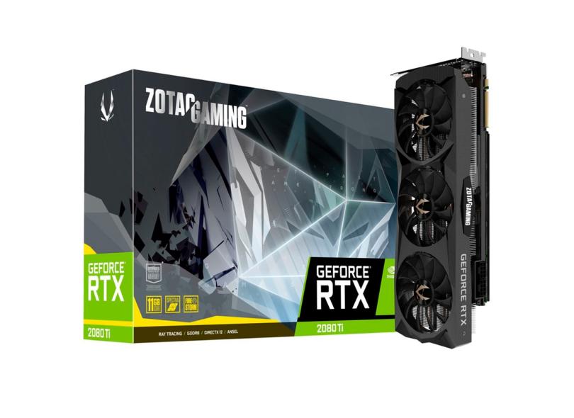 Placa de Video NVIDIA GeForce RTX 2080 Ti 11 GB GDDR6 352 Bits Zotac ZT-T20810F-10P