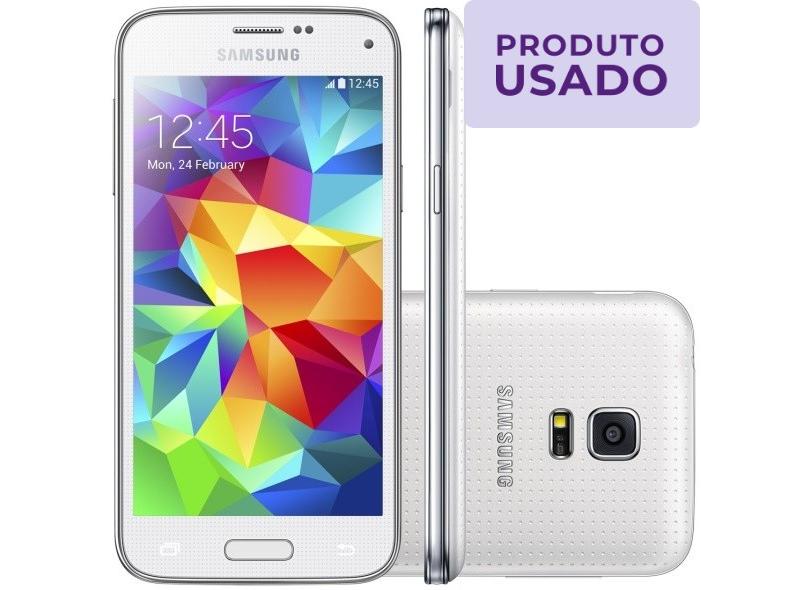 Smartphone Samsung Galaxy S5 Mini Duos Usado 16GB 8.0 MP 2 Chips Android 4.4 (Kit Kat) 3G Wi-Fi