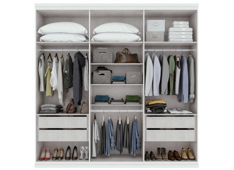 Guarda-Roupa Casal 6 Portas 4 Gavetas Alonzo New Lopas