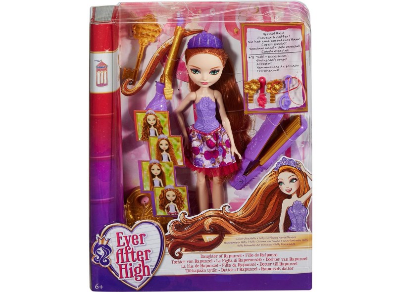 Boneca Ever After High Holly O'Hair Penteados Magicos Mattel com o