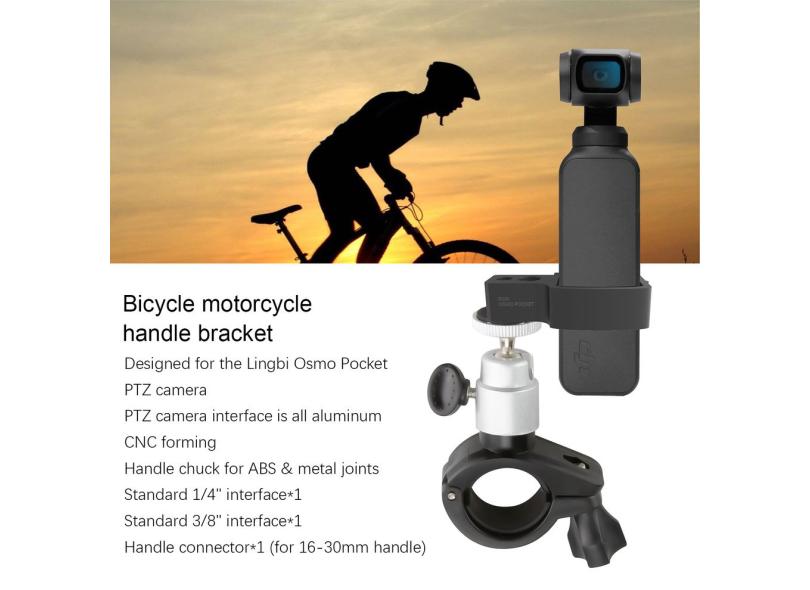 Motor Bike Mount bicicleta Suporte para dji osmo pocket Handheld Gimbal ...