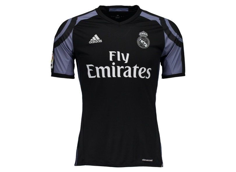 Camisa Torcedor Real Madrid III 2016/17 com Número Adidas
