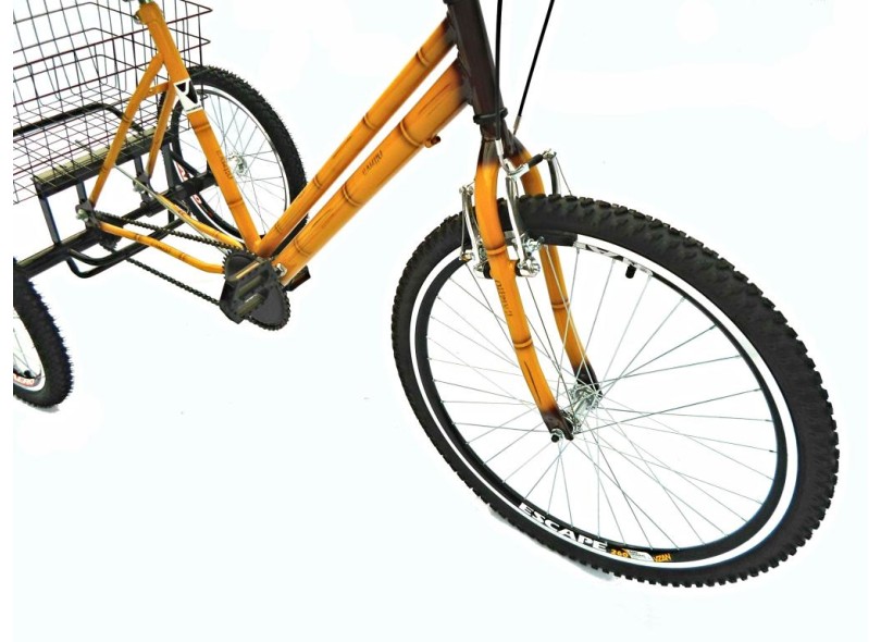 Bicicleta Triciclo Valdo Bike 21 Marchas Aro 26 Bambu 26