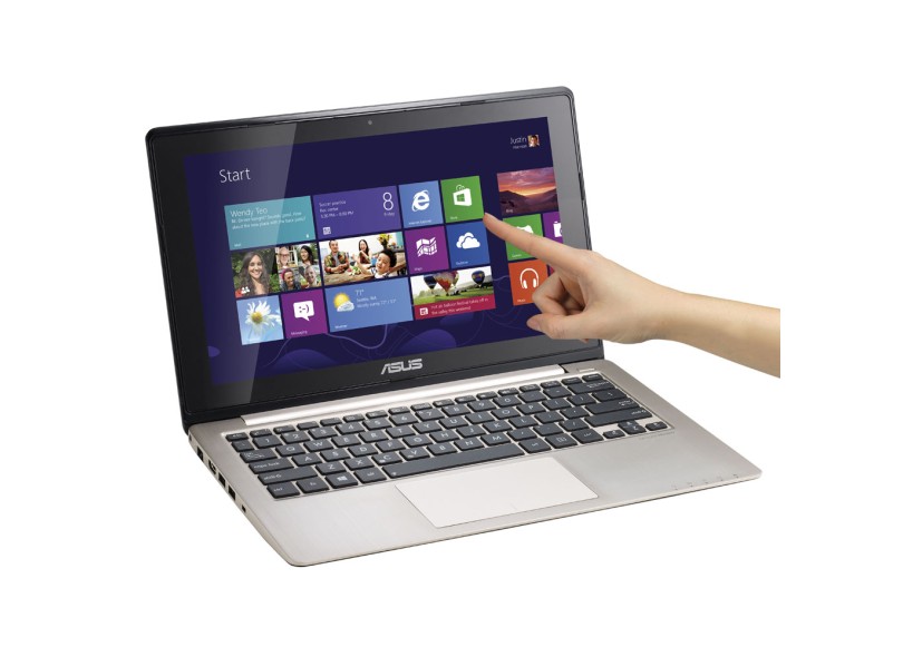 Notebook Asus VivoBook Intel Core i3 2365M 2ª Geração 4 GB de RAM HD 500 GB LED 11,6" Touchscreen Windows 8 S200E-CT253H