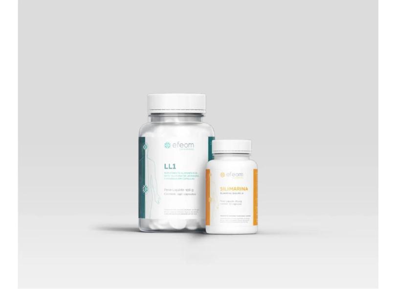 Combo Suplemento Alimentar Efeom Ll1 (240 Cáp) + Efeom Silimarina (60 Cáp)-2M