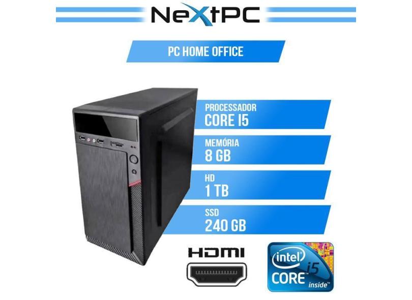 Computador i5 8 gb ssd 240 hd 1 tb Desktop NextPC