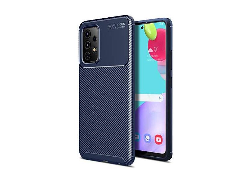 MOONCASE Capa para Samsung Galaxy A52 5G, design de textura de fibra de ...