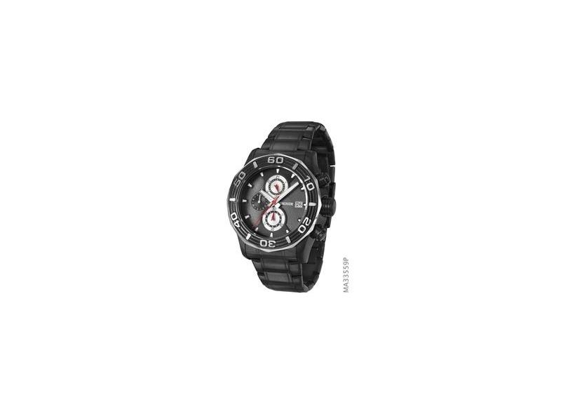 Relógio Magnum Masculino Chronograph Pulseira De Aço