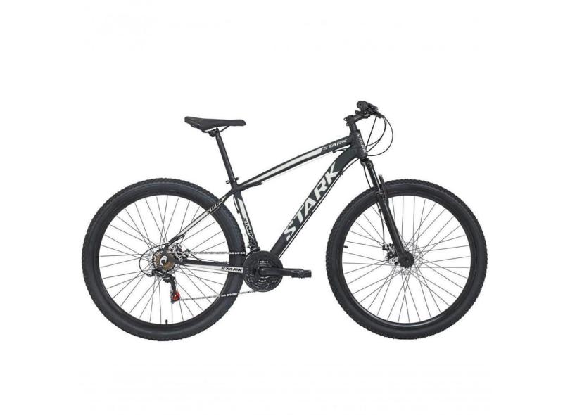 Bicicleta Aro 29 South Stark 24 Marchas Aluminio Freio A Disco - Preto + branco - 19 Preto + branco