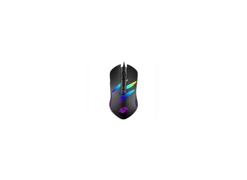 Mouse Gamer Moya37 LED RGB 3200 DPI 7 Botões Programáveis