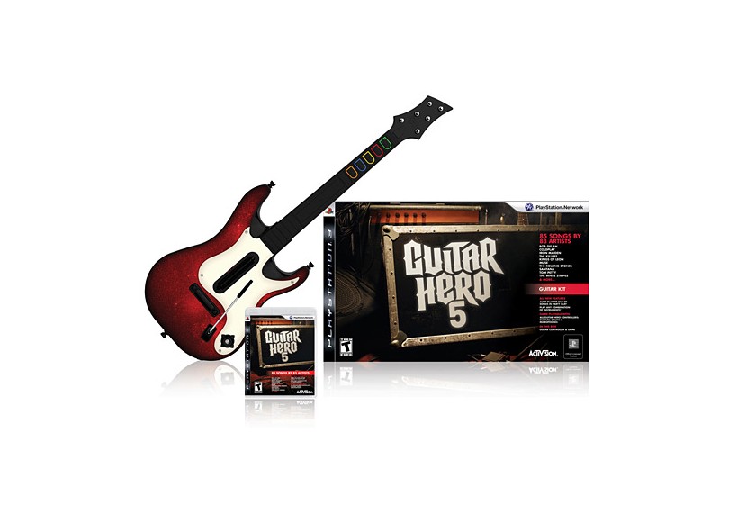 Guitarra Playstation 3 sem Fio Guitar Bundle Activision com o Melhor