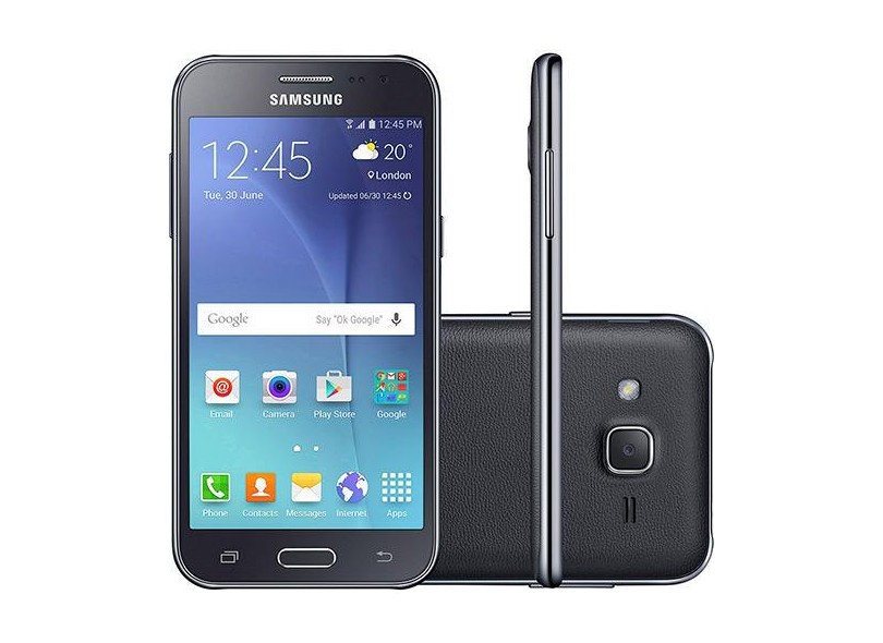 Smartphone Samsung Galaxy J2 8GB J200M 5,0 MP 2 Chips Android 5.1 (Lollipop) 3G Wi-Fi 4G