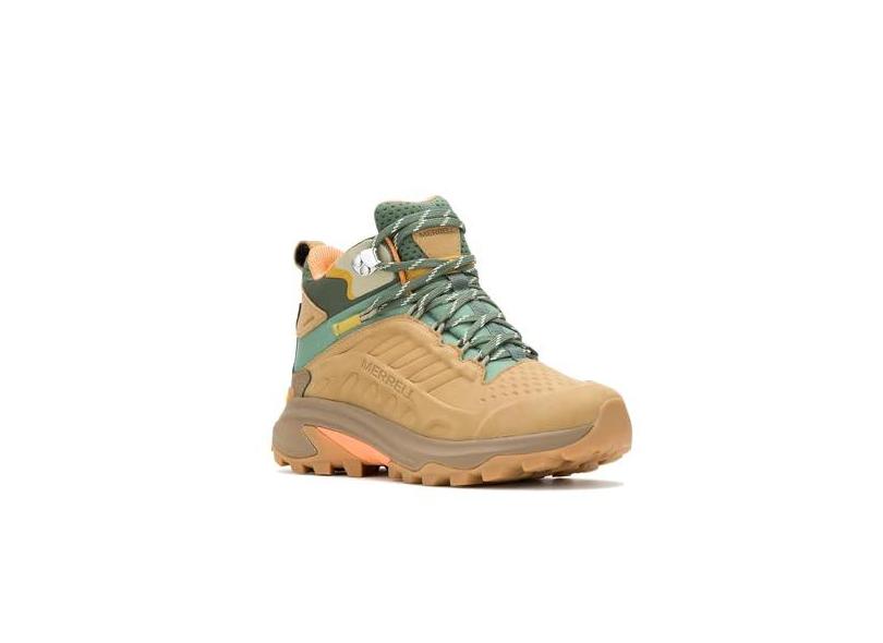 Merrell Moab Speed 2 Tênis feminino de couro impermeável para caminhada, Bronzeado, 40