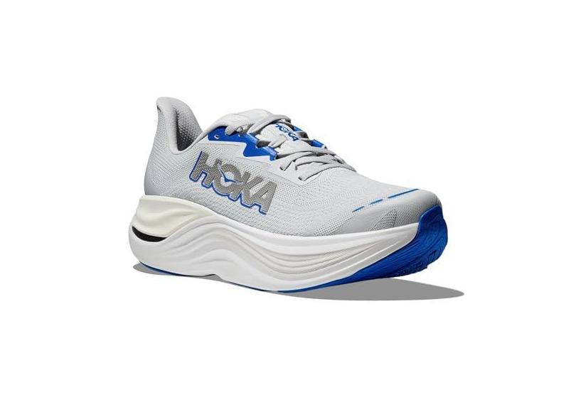HOKA ONE ONE Tênis masculino Skyward X, Cinza cósmico/prata, 42