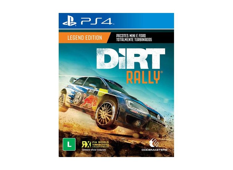 Jogo Dirt Rally PS4 Codemasters