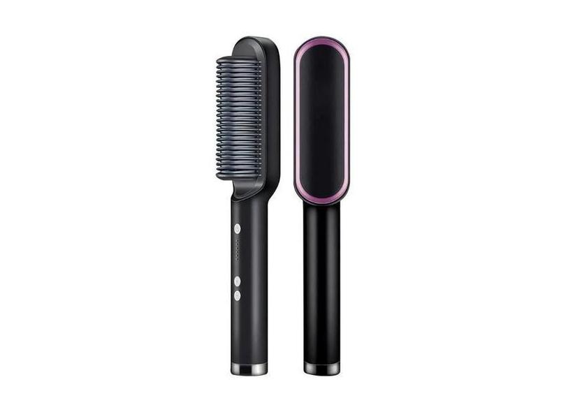 Escova Pente Secadora Profissional 3 Em 1 Seca Modela Cabelo Bivolt 11