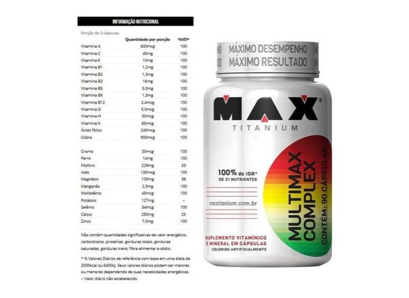 Multivitaminicos para Suplementos Max Titanium