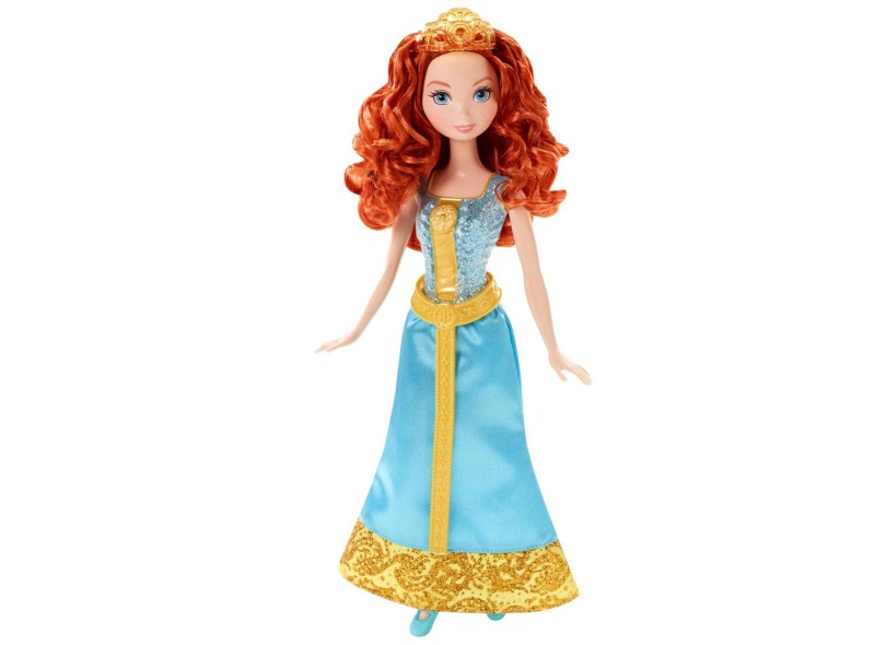 Boneca Princesas Disney Brilho Mágico Merida Mattel