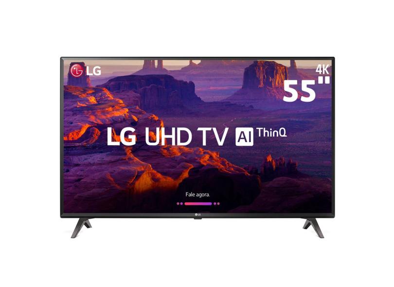 Smart TV TV LED 55 " LG ThinQ AI 4K Netflix 55UK6360PSF 4 HDMI