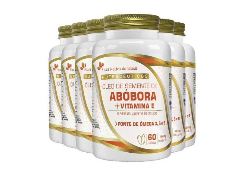 Óleo De Semente De Abóbora 6 X 60 Cápsulas 1G - Flora Nativa