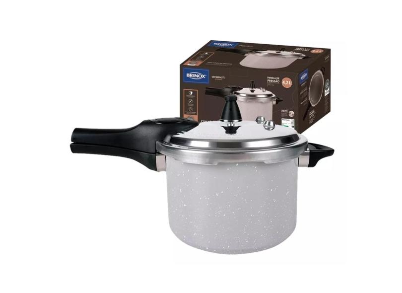 Panela de Pressão Indução com Fechamento Externo 4,2L brinox