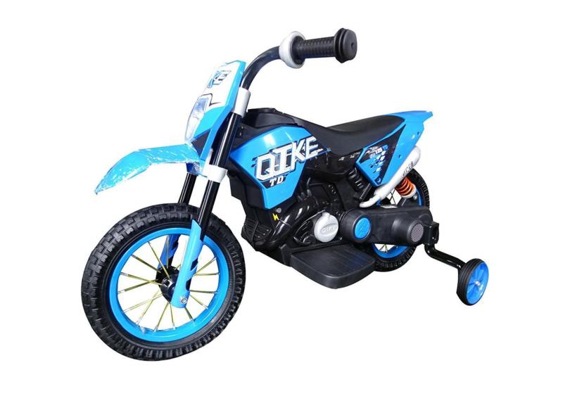 Mini Moto Elétrica Infantil Cross Importway Azul