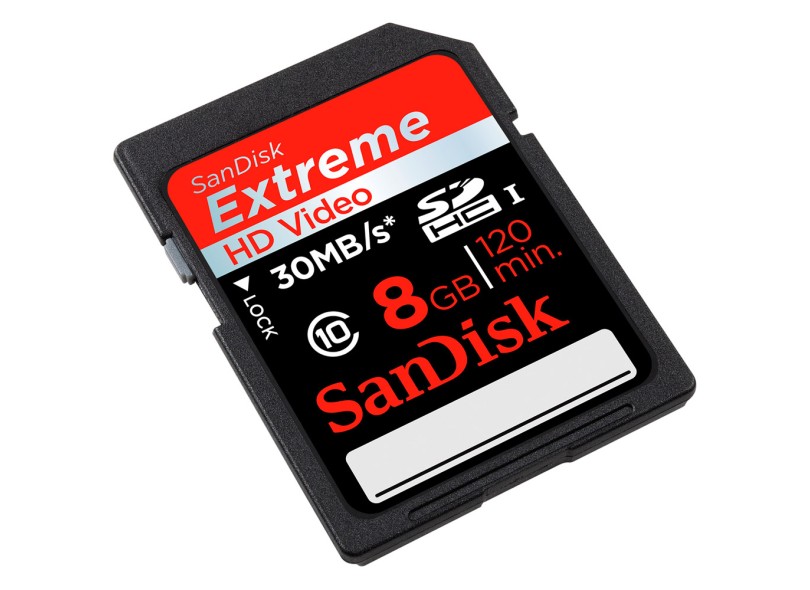 Cartão de Memória SDHC-I SanDisk 8 GB SDSDRX3-8192