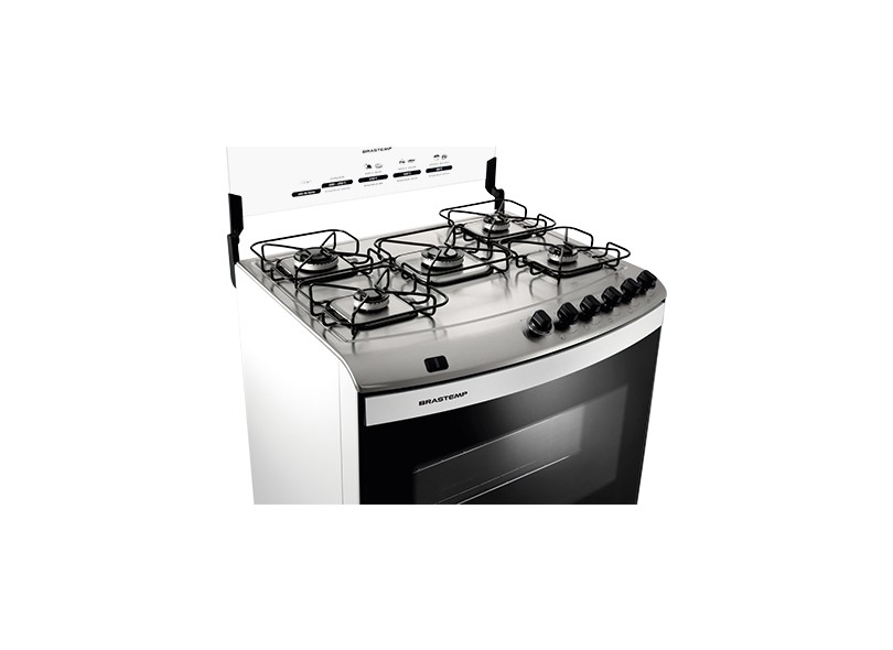 Fogão de Piso Brastemp Clean 5 Bocas BFS5NAB
