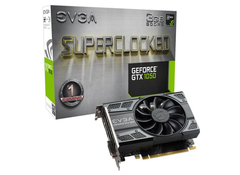 Placa de Video NVIDIA GeForce GTX 1050 3 GB GDDR5 96 Bits EVGA 03G-P4-6153-KR