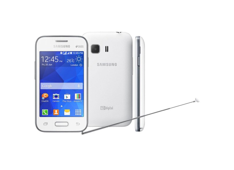 Smartphone Samsung Galaxy Young 2 Duos G130BT 2 Chips 4GB Android 4.4 (Kit Kat) Wi-Fi 3G