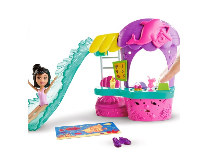 Playset e Boneca - Polly Pocket - Parque Aquático - Mattel