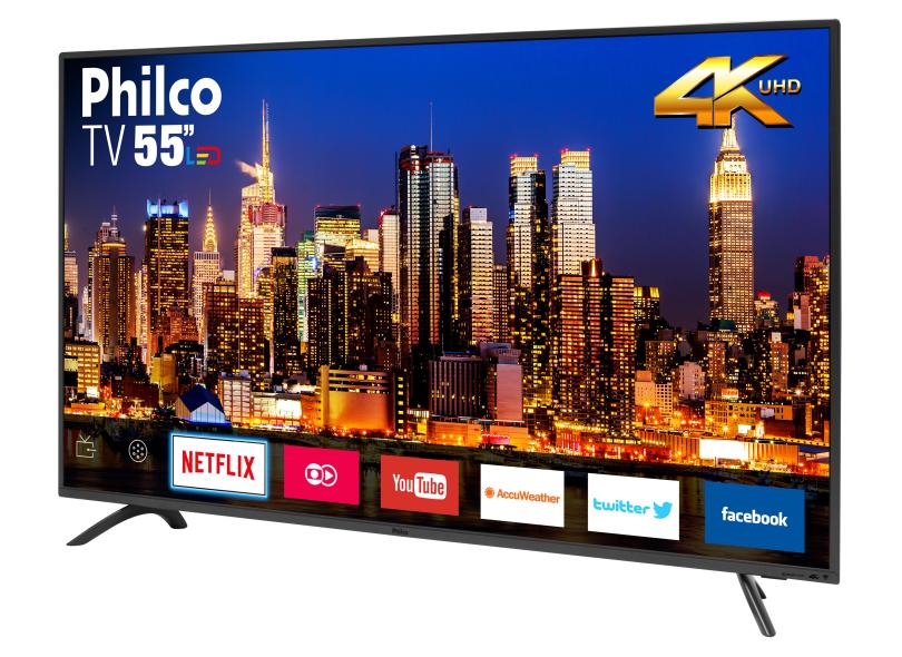 Smart TV TV LED 55 " Philco 4K Netflix PTV55F61SNT 3 HDMI