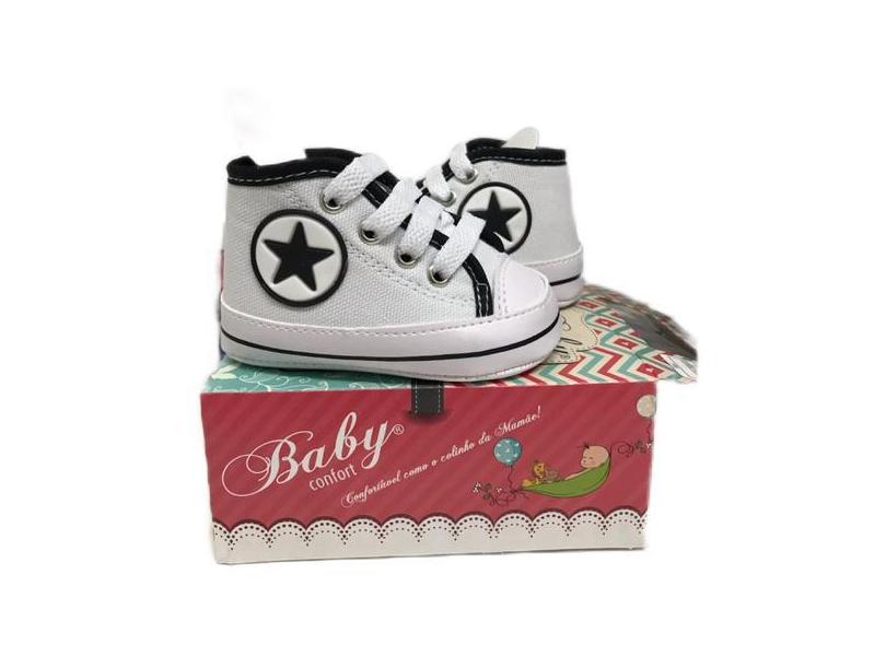 Baby sapatinho tênis para bebês branco revenda barato atacado m - baby