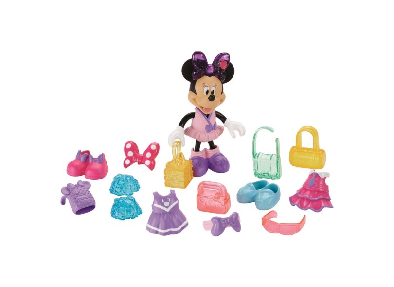 Boneca Disney Minnie Acessórios de Moda Escola Mattel