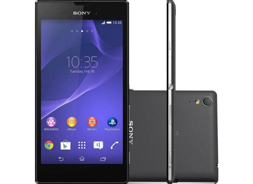 Smartphone Sony Xperia T3 D5103 Câmera 8,0 MP 8GB Android 4.4 (Kit Kat) Wi-Fi 3G 4G