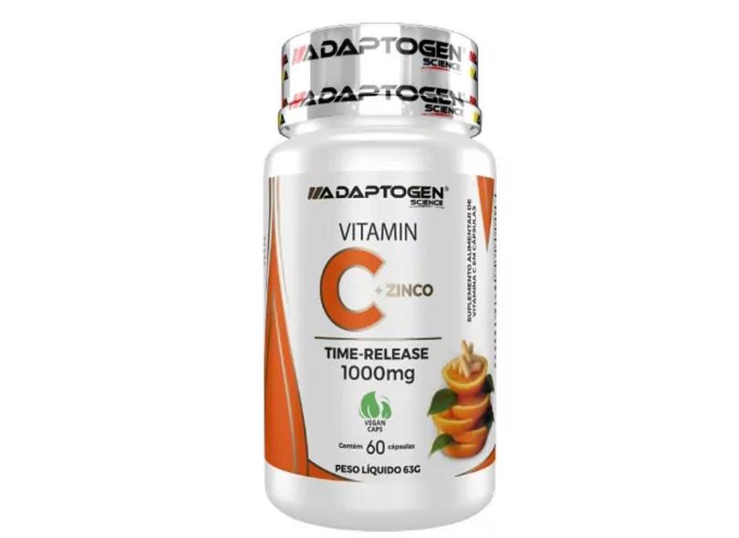 VITAMINA C 1000 MG + ZINCO 60 CAPS - ADAPTOGEN 