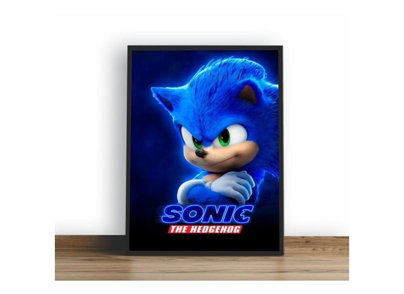 Quadro Decorativo Poster Desenho Sonic Game Retro 7 em Promoção na  Americanas